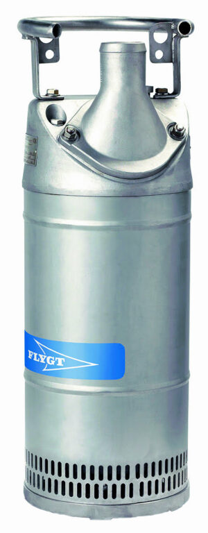 Pompe de relevage eaux de chantier en inox FLYGT (XYLEM) - 2700 - 65 m - 190 m³/h - 4" (100 mm)