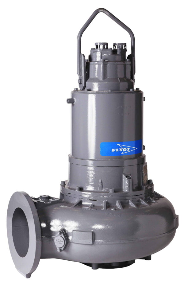 Pompe de relevage eaux chargées en fonte FLYGT (XYLEM) - C 3170 - 45 m - 1188 m³/h - 250 mm