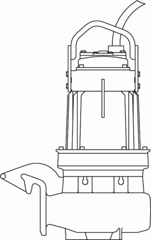 Pompe de relevage eaux chargées en fonte FLYGT (XYLEM) - D 3140 - 18 m - 198 m³/h - 4" (100 mm)