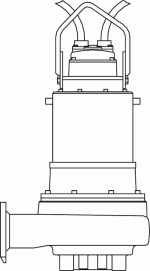 Pompe de relevage eaux chargées en fonte FLYGT (XYLEM) - N 3170 - 27 m - 504 m³/h - 150 mm