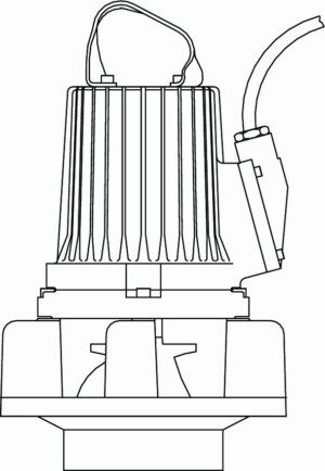 Pompe de relevage eaux chargées en fonte FLYGT (XYLEM) - NL 3102 - 5.5 m - 270 m³/h - 300 mm